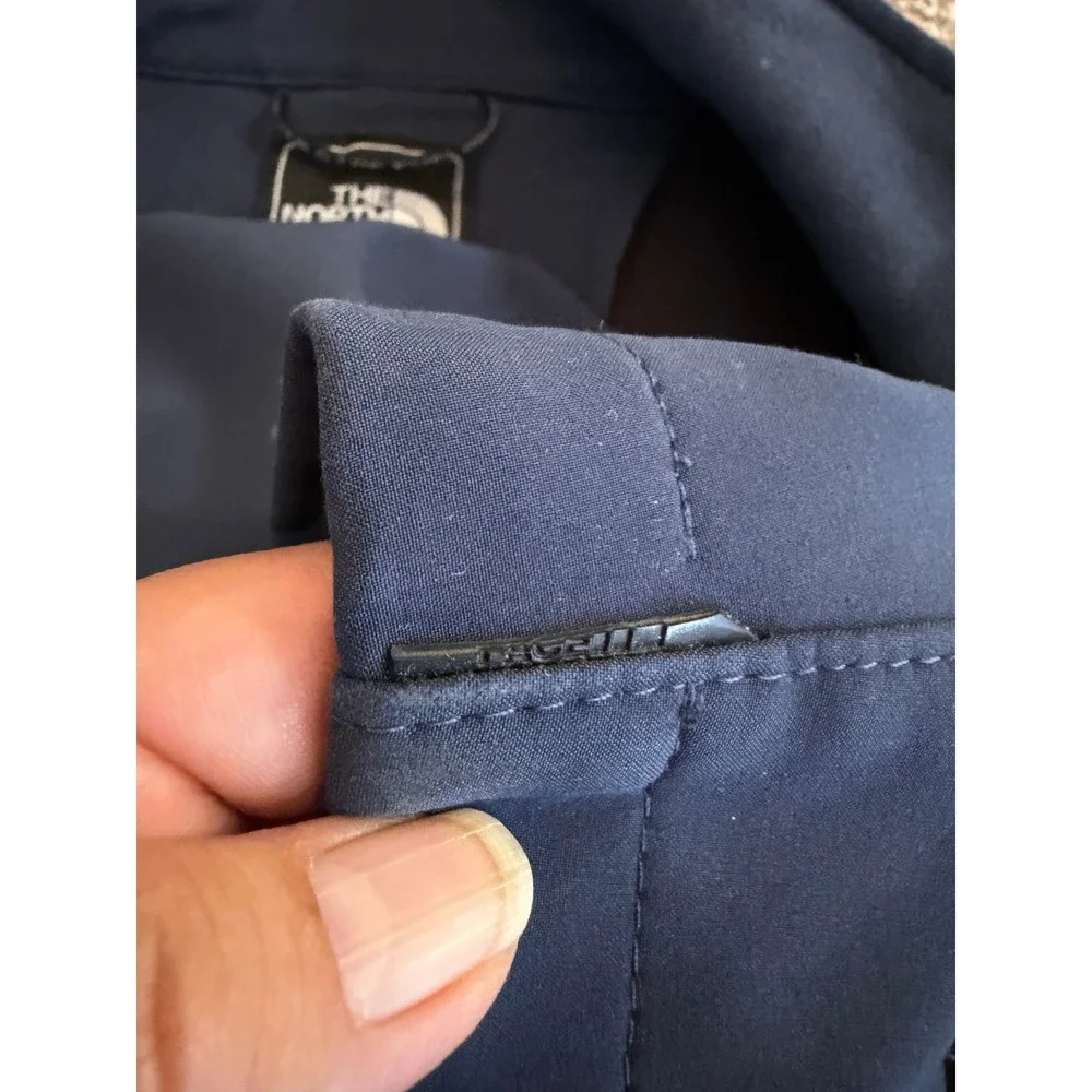 The North Face Mens Softshell Jacket‎ Blue Black Full Zip As Is Size M